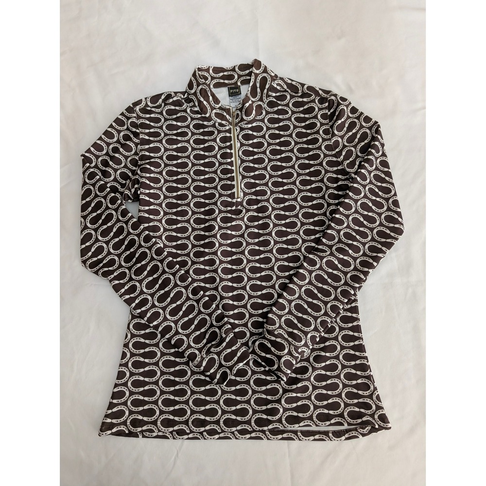 FITS Riding Arya Long Sleeve Fall Winter Tech Womens Shirt Equestrian Size L
